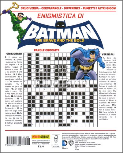 PANINI PLAY INIZIATIVE - ENIGMISTICA DI BATMAN: THE BRAVE AND THE BOLD